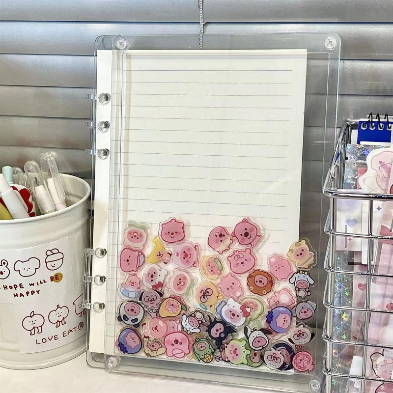 DIY A5/A7 Acrylic Notebook Planner Shaker Charms Accessories