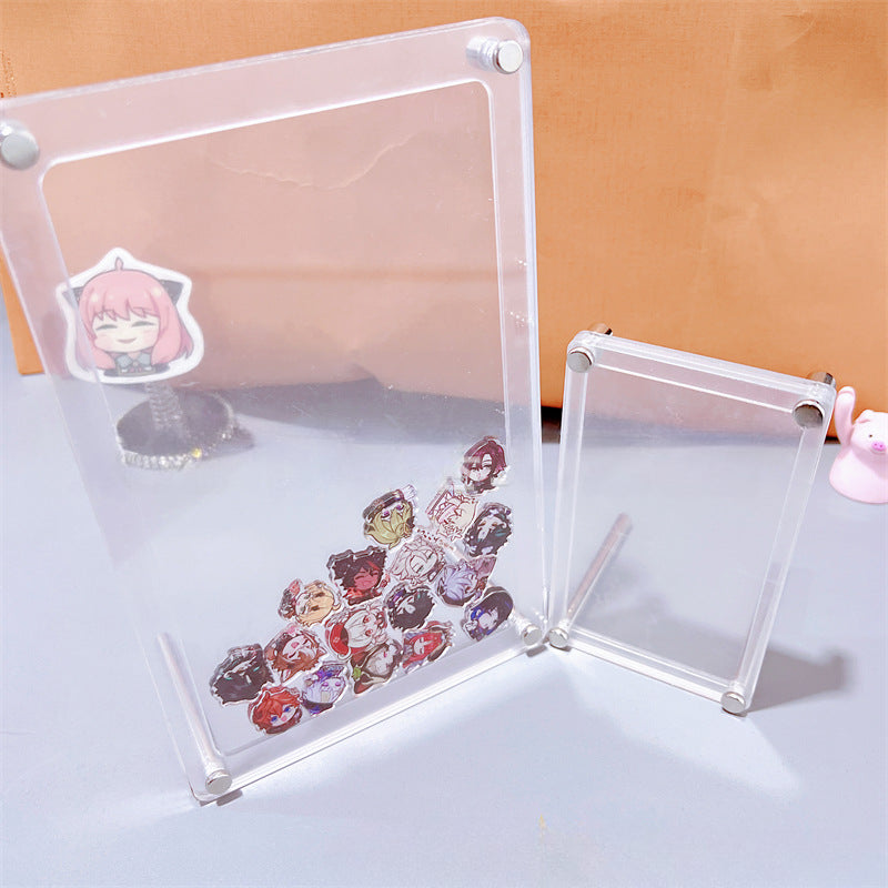 Photo Frame Acrylic Shaker Charms Sanrio Anime TV Cartoon Characters DIY Accessories