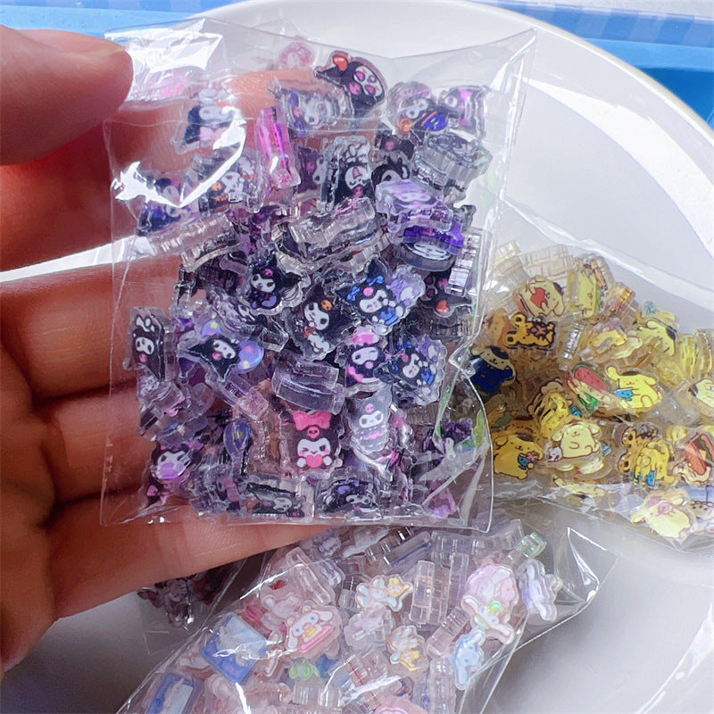 Acrylic Charms Sell by Weight 0.39"/1 Centimeter Mini Shaker Pieces DIY Sanrio Anime Disney Characters Pick and Mix