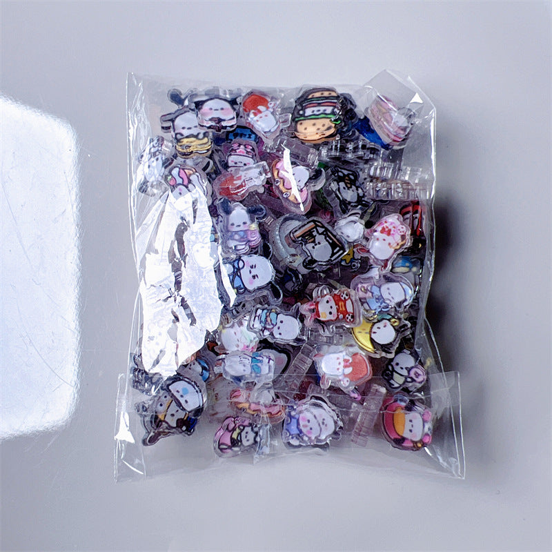 Acrylic Charms Sell by Weight 0.39"/1 Centimeter Mini Shaker Pieces DIY Sanrio Anime Disney Characters Pick and Mix