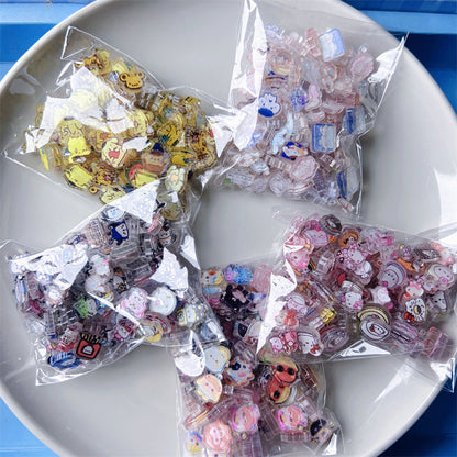 Acrylic Charms Sell by Weight 0.39"/1 Centimeter Mini Shaker Pieces DIY Sanrio Anime Disney Characters Pick and Mix