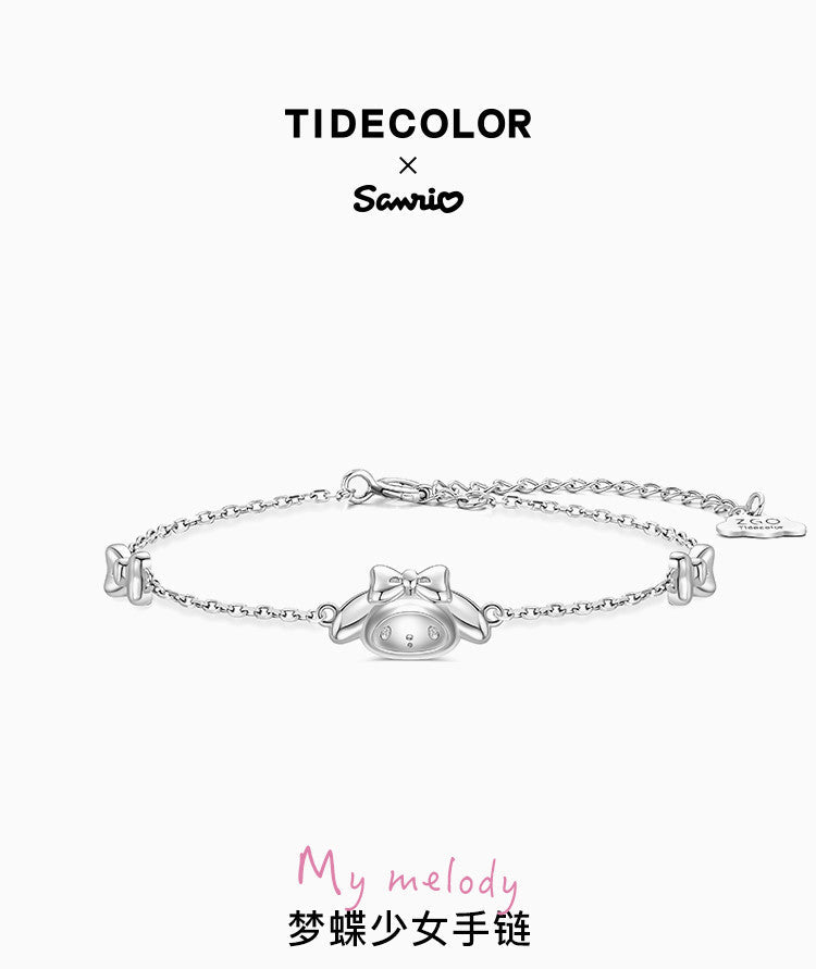 My Melody Bow 925 Sterling Silver Bracelet