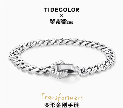 Transformers Bolt Nut Design Titanium Steel Bracelet