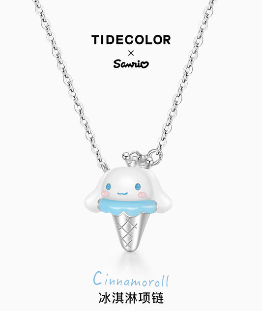 Cinnamoroll Icecream 925 Sterling Silver Necklace