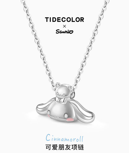 Cinnamoroll with Friend 925 Sterling Silver Necklace