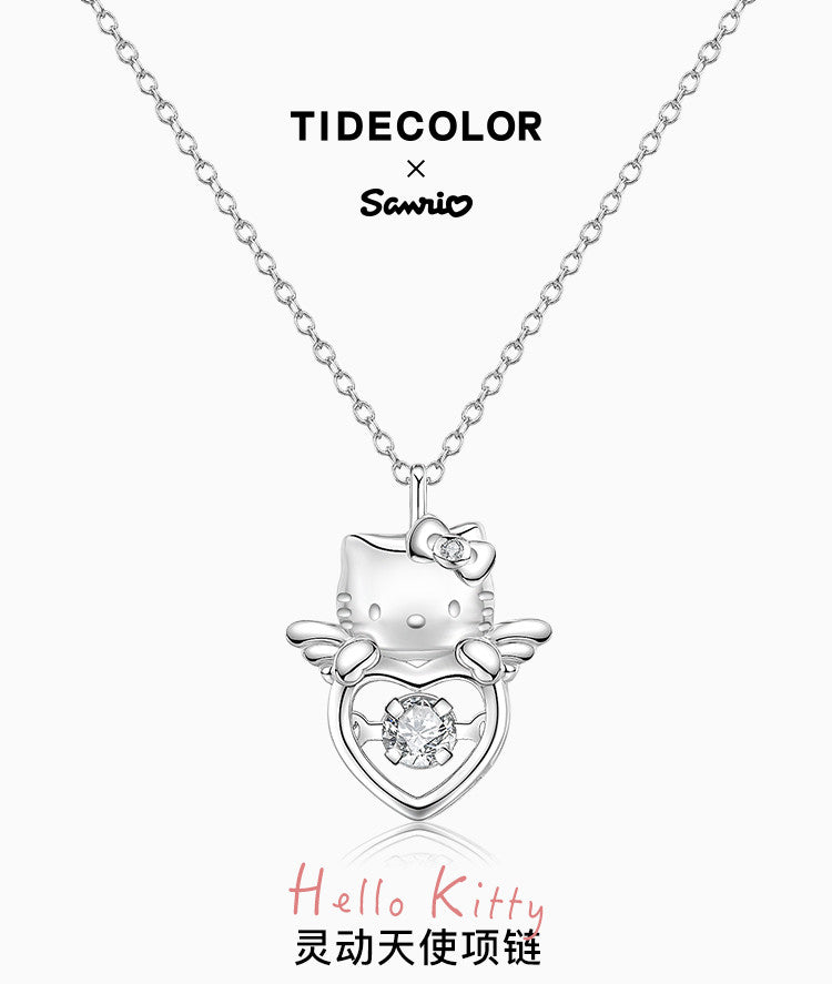 Hello Kitty Angel Heart 925 Sterling Silver Necklace