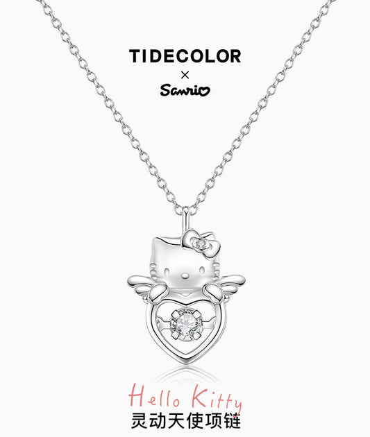 Hello Kitty Angel Heart 925 Sterling Silver Necklace