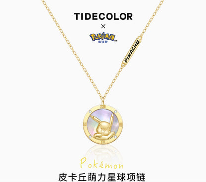 Pokemon Pikachu 925 Sterling Silver Necklace