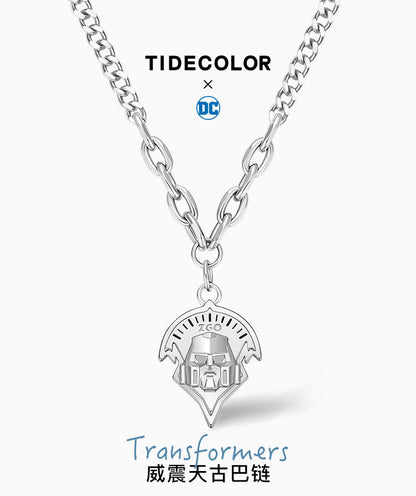 Transformers Megatron Titanium Steel Cuban Chain Necklace