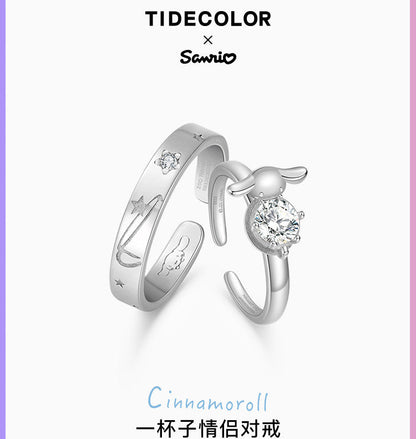 Cinnamoroll Eternal Love 925 Sterling Silver Couples' Rings