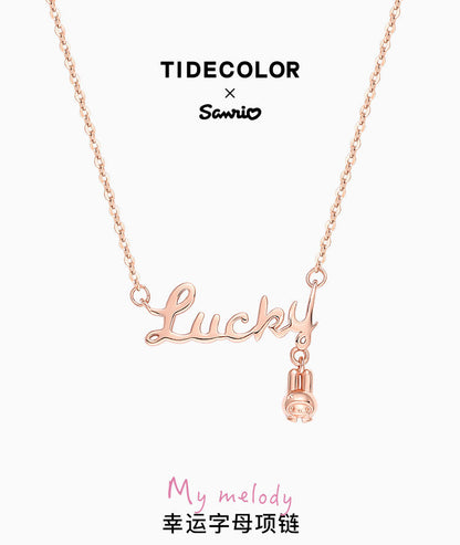 My Melody Lucky Letters 925 Sterling Silver Necklace