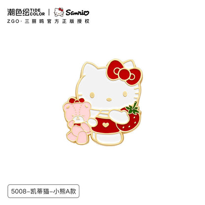 Sanrio Characters Cinnamoroll/Hello Kitty/My Melody Colored Metal Brooch