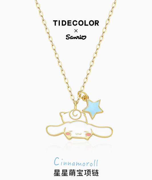 Cinnamoroll/My Melody Sleepy 925 Sterling Silver Necklace