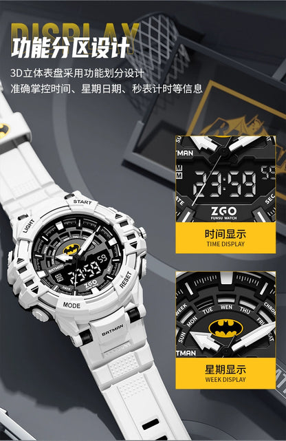 Batman/Superman Sports Electric Watch 50M Waterproof Glow in the Dark