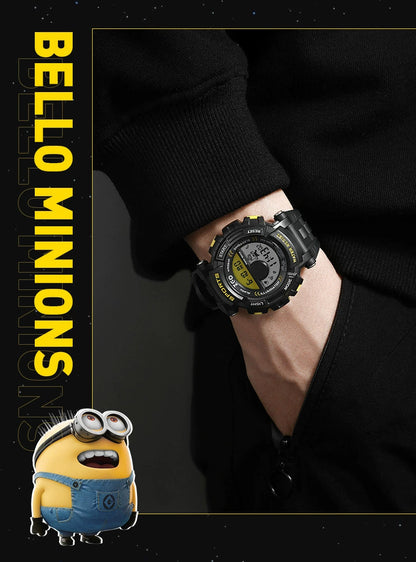 Minions Sports Watch 50M Waterproof Glow in the Dark