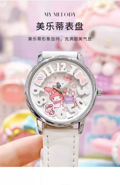 My Melody Candy Quartz Watch 30M Waterproof Glow in the Dark