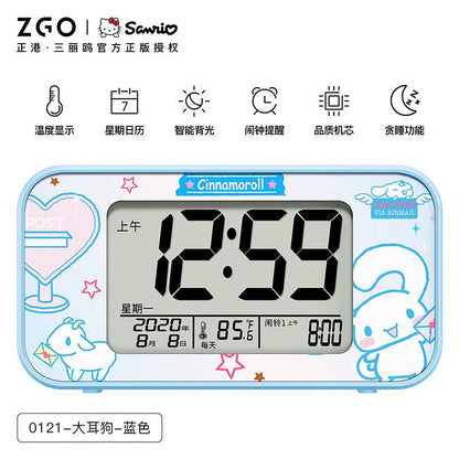 Sanrio Characters Hello Kitty/My Melody/Badtz-Maru Digital Alarm Clock