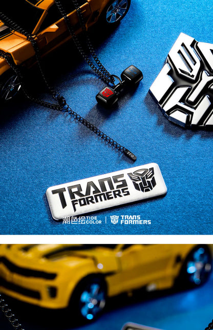 Transformers Dumbbell Titanium Steel Necklace