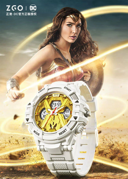 Wonder Woman/Superman/Batman Sports Watch 50M Waterproof Glow in the Dark