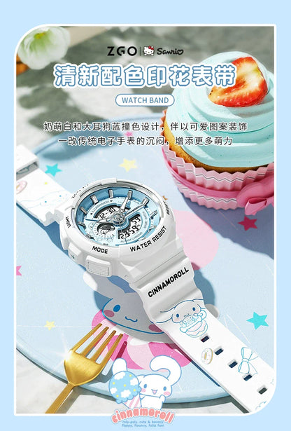 Cinnamoroll/Hello Kitty Sport Watch 50M Waterproof Glow in the Dark