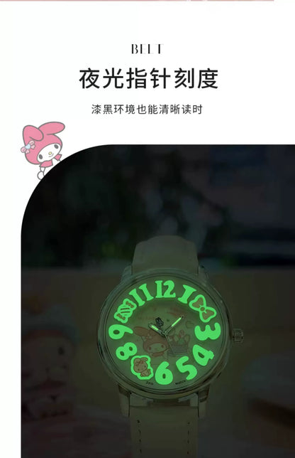 My Melody Candy Quartz Watch 30M Waterproof Glow in the Dark