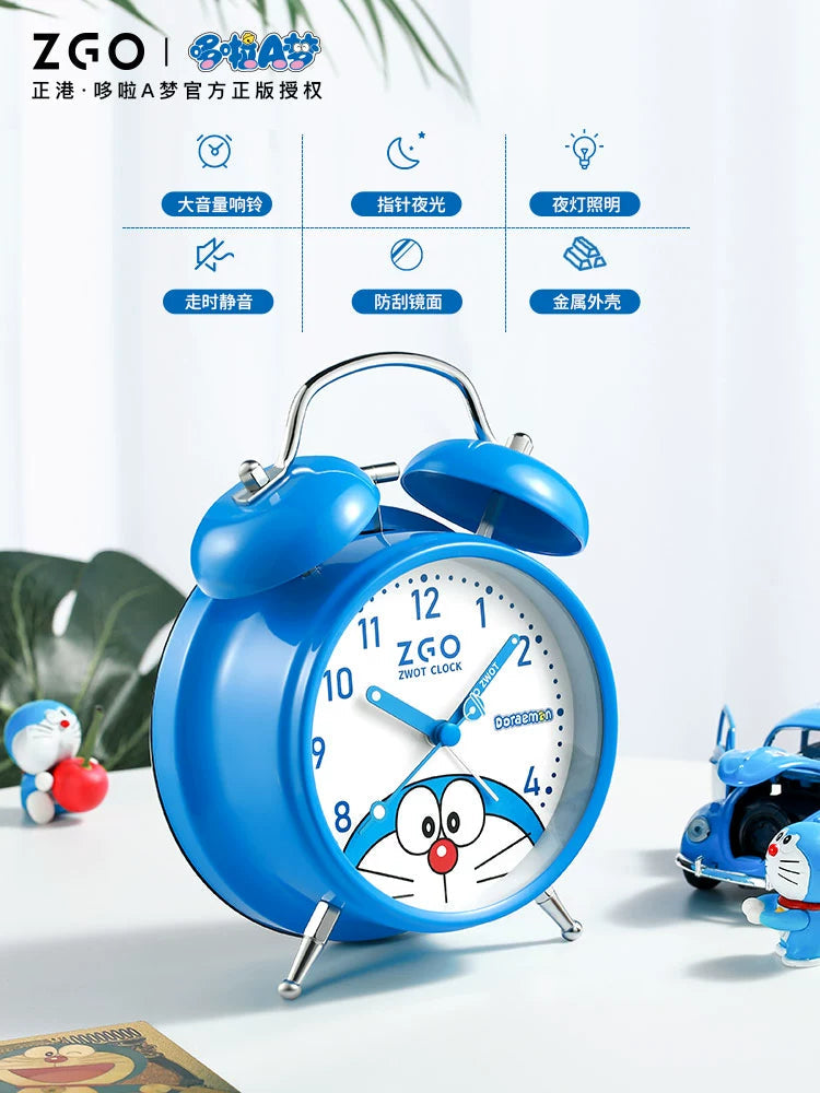 Doraemon Blue/Pink Children's Alarm Clock with Backlight