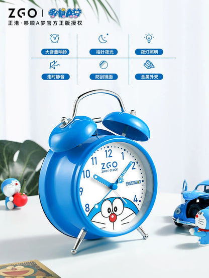 Doraemon Blue/Pink Children's Alarm Clock with Backlight