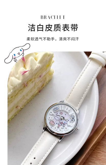 Cinnamoroll Dessert Quartz Watch 30M Waterproof Glow in the Dark