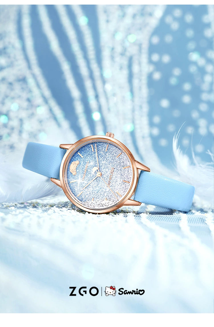 Cinnamoroll Moving Crystals Women's Quartz Watch 30M Waterproof