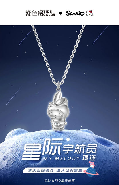 My Melody Astronaut 925 Sterling Silver Necklace