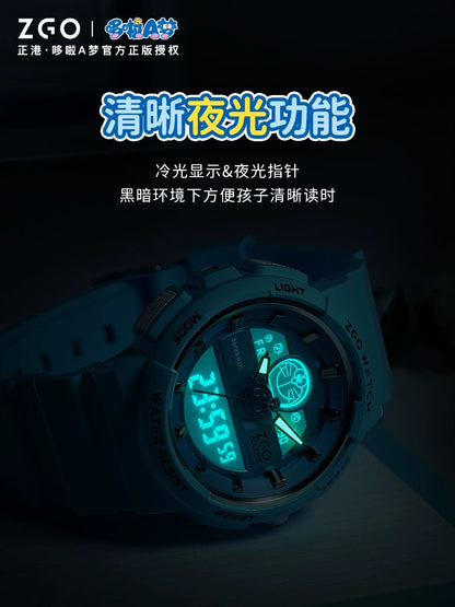 Doraemon Electric Sports Watch 50M Waterproof Glow in the Dark