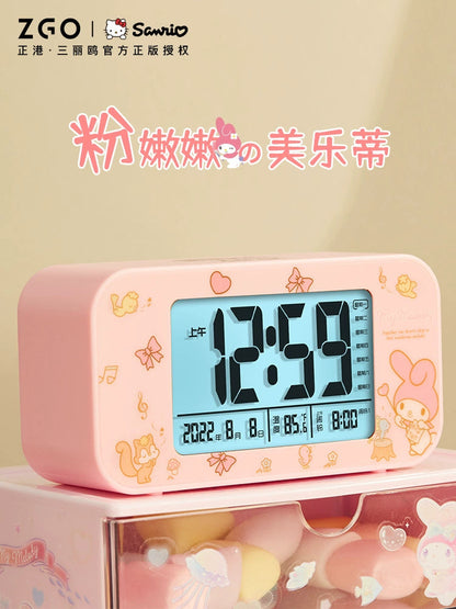 Sanrio Characters Hello Kitty/My Melody/Badtz-Maru Digital Alarm Clock