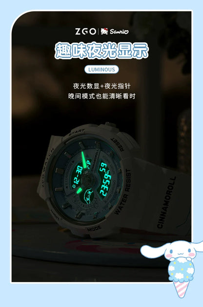 Cinnamoroll/Hello Kitty Sport Watch 50M Waterproof Glow in the Dark