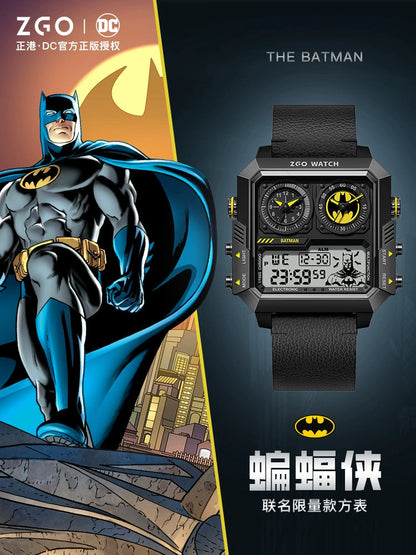 Batman Stainless Steel Men's Sports Watch 50M Waterproof Glow in the Dark