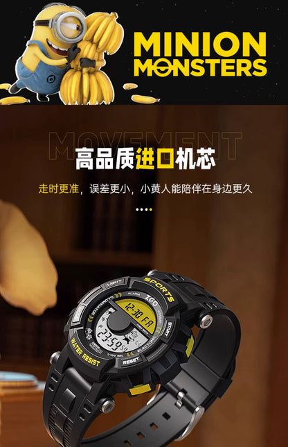 Minions Sports Watch 50M Waterproof Glow in the Dark