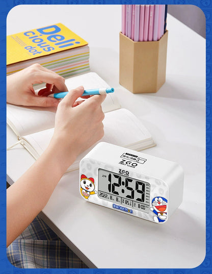 Doraemon Digital Alarm Clock Musical Tone Weekday/Weekend Modes Snooze Smart Backlight