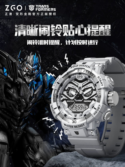 Transformers Megatron Sports Watch Stainless 50M Waterproof Glow in the Dark