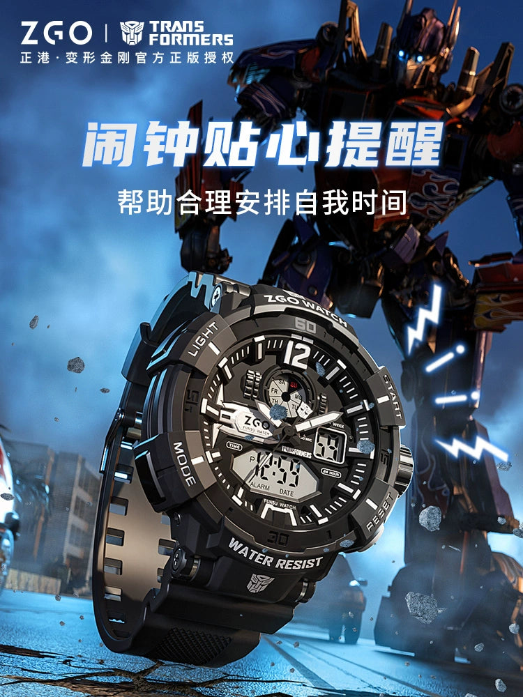 Transformers Electric Sports Watch 50M Waterproof Glow in the Dark