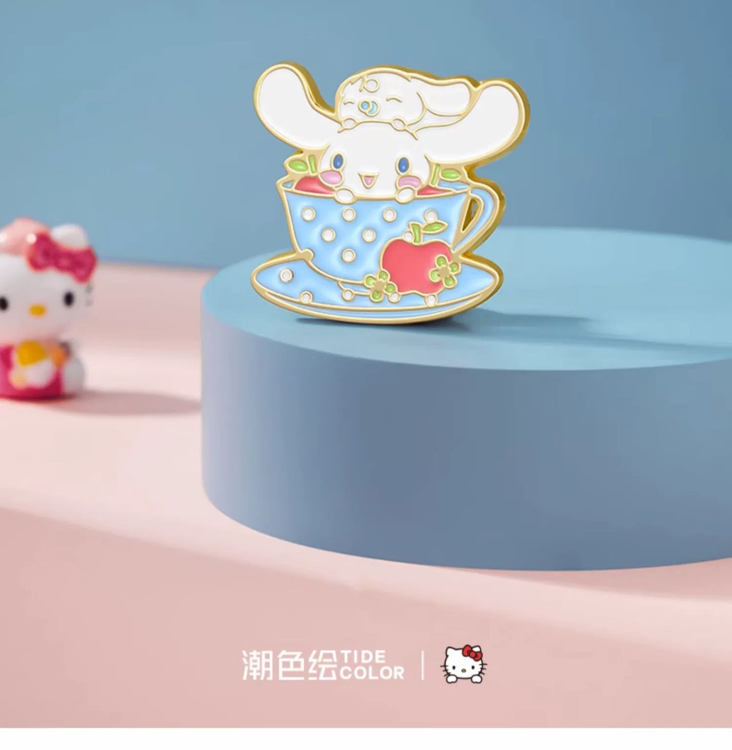 Sanrio Characters Cinnamoroll/Hello Kitty/My Melody Colored Metal Brooch