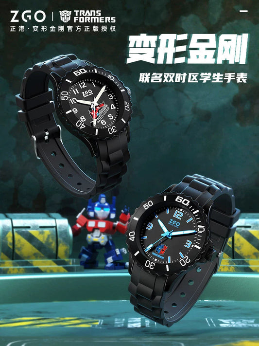 Transformers Children's Sports Watch 30M Waterproof Glow in the Dark