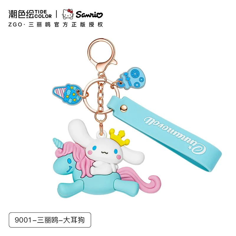 Hello Kitty/My Melody/Cinnamoroll/Little Twin Stars Unicorn Key Chain