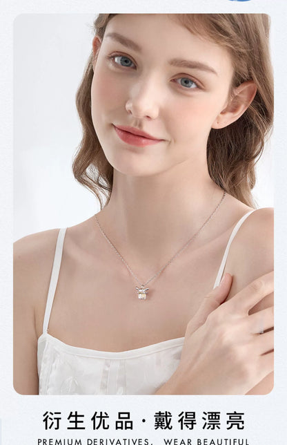 Cinnamoroll Gift Box 915 Sterling Silver Crystal Necklace