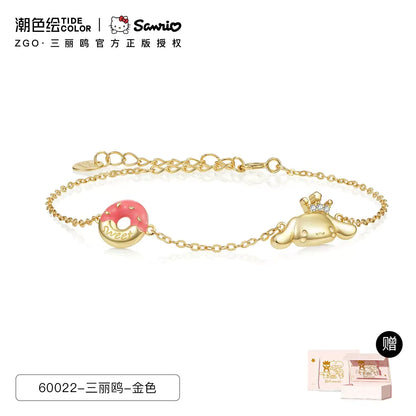 Cinnamoroll Doughnut 925 Sterling Silver Bracelet