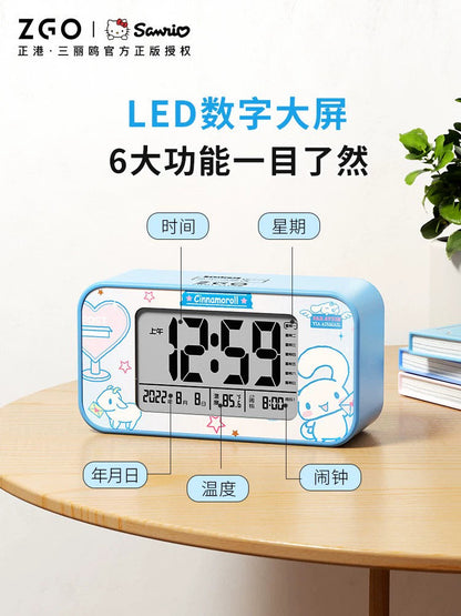 Sanrio Characters Hello Kitty/My Melody/Badtz-Maru Digital Alarm Clock