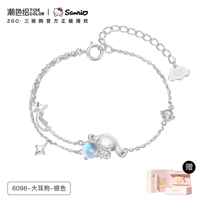 Cinnamoroll Moonstone 925 Sterling Silver Bracelet