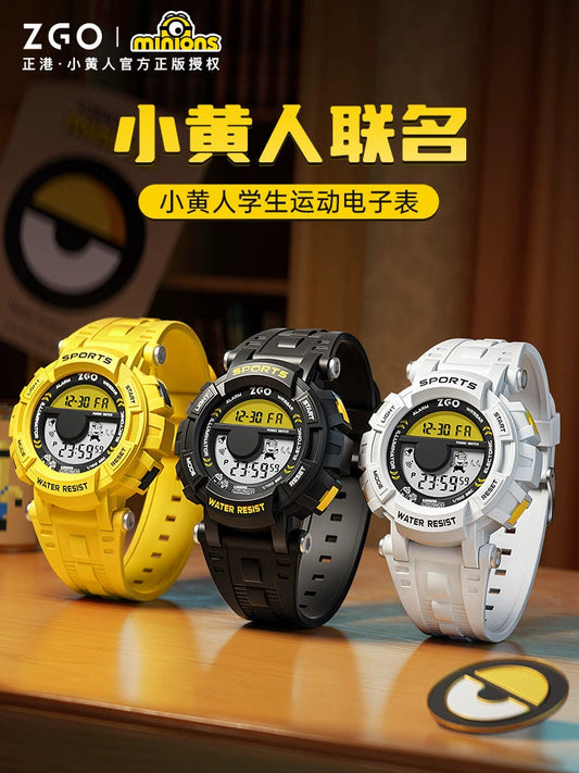 Minions Sports Watch 50M Waterproof Glow in the Dark