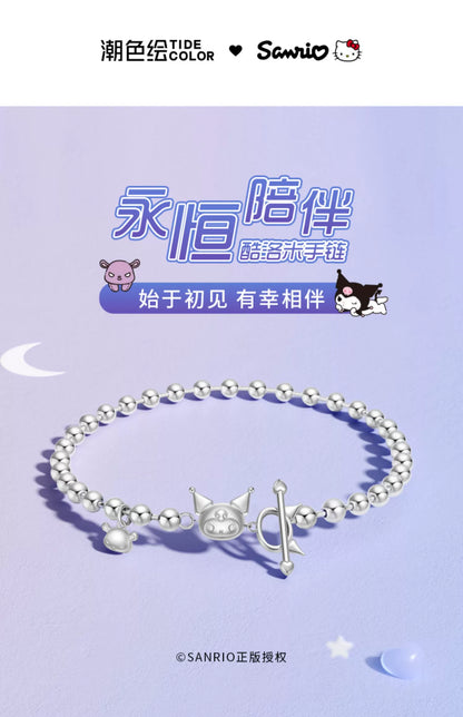 Kuromi & Baku 925 Sterling Silver Bracelet