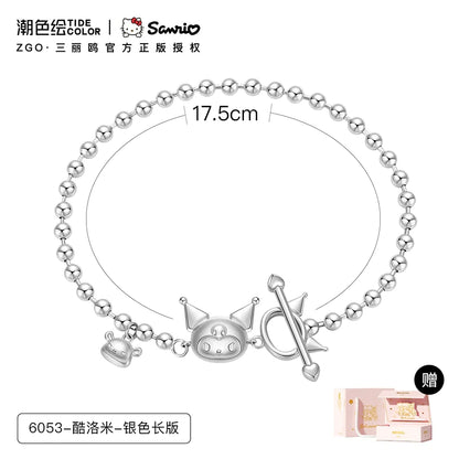 Kuromi & Baku 925 Sterling Silver Bracelet