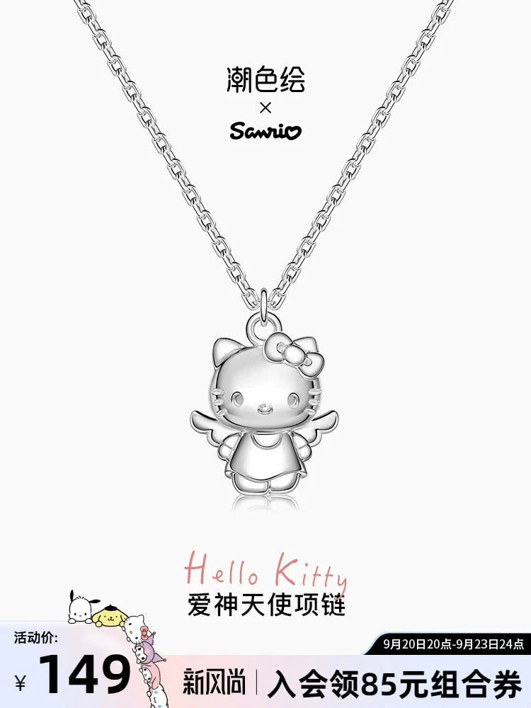 Hello Kitty Cupid 925 Sterling Silver Necklace