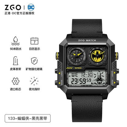 Batman Stainless Steel Men's Sports Watch 50M Waterproof Glow in the Dark